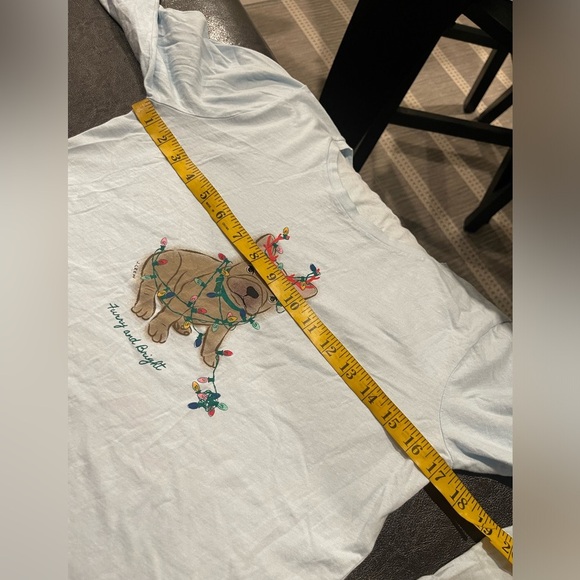 J Crew Light Blue “Light Dog” Collector Tee - S - Picture 3 of 7